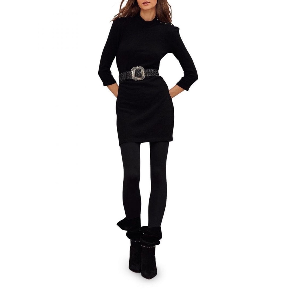 NWT🇵🇹BA&SH Winnie Dress In Black Dress In Black